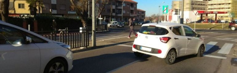 Paso de cebra en la avenida de Barber en el que tuvo lugar el atropello