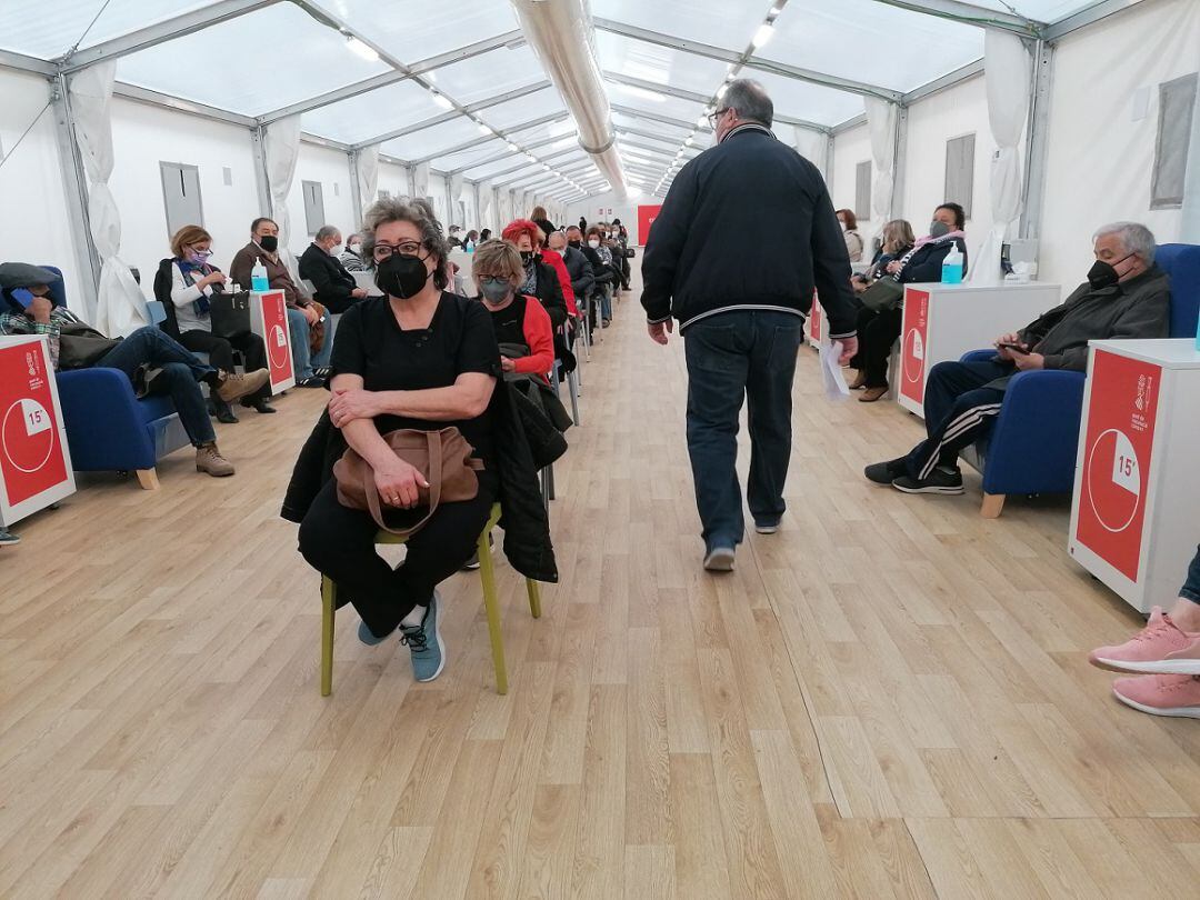 Sala de descanso en el Hospital de Campaña de la Fe