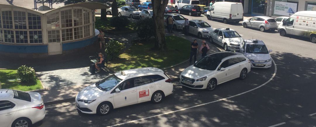 Parada de taxis en A Coruña