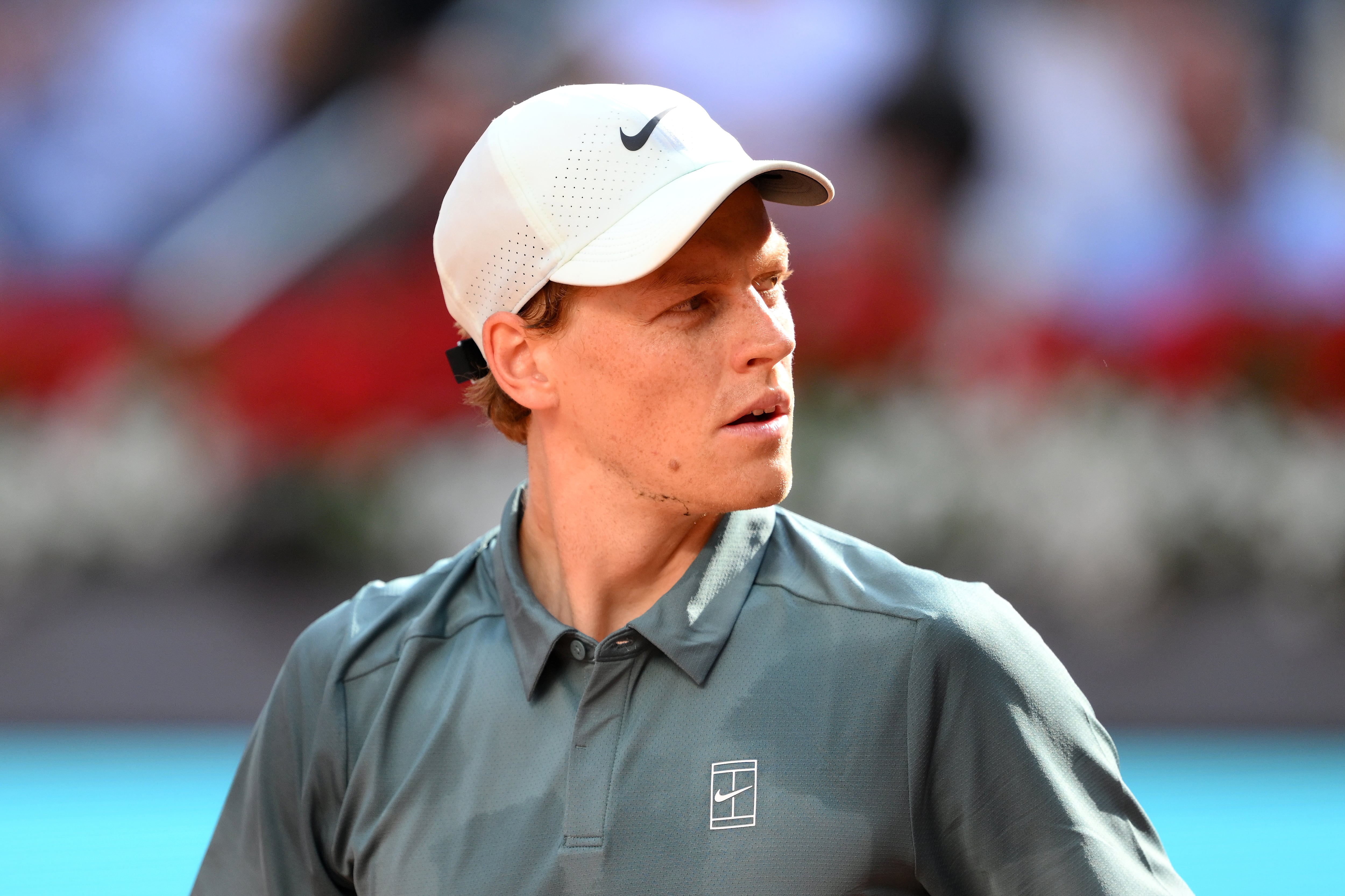 Jannik Sinner, en su partido ante Bonzi en el Mutua Madrid Open
