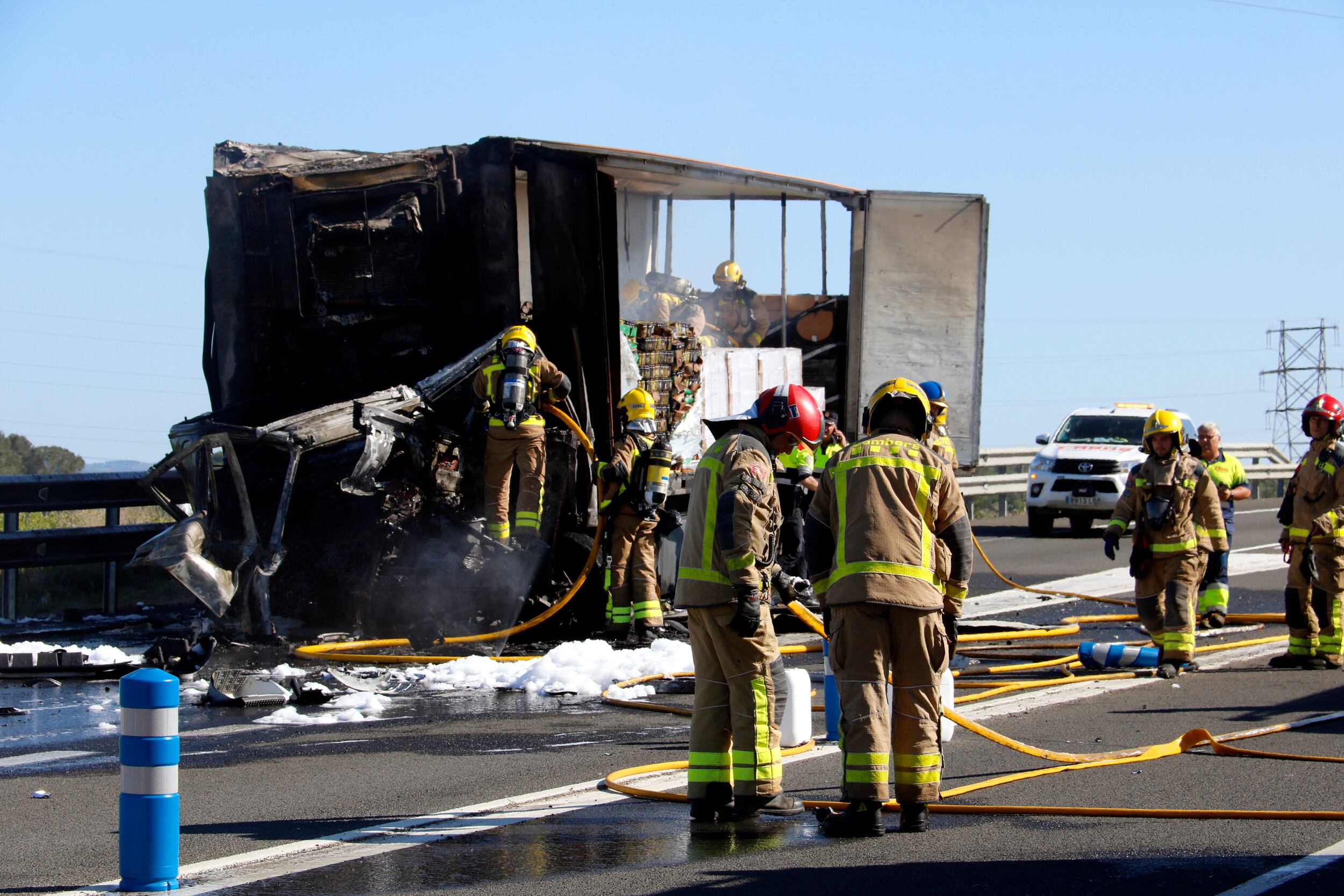 Accident mortal d'un camió. Foto: ACN.