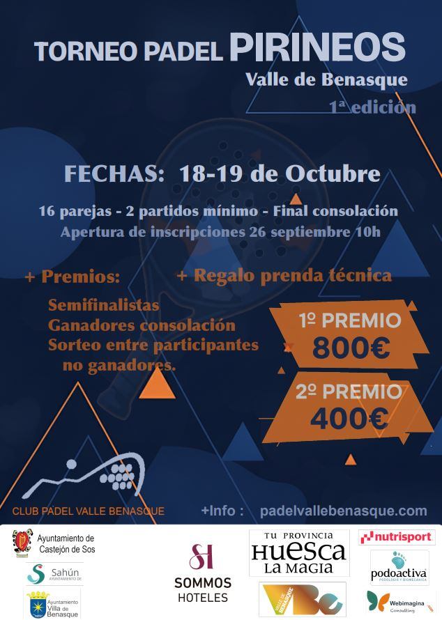 El torneo tiene lugar los días 18 y 19 octubre