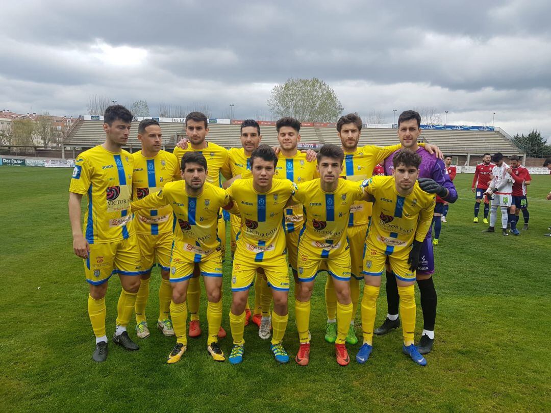 Once inicial de la Arandina ante el Real Ávila.