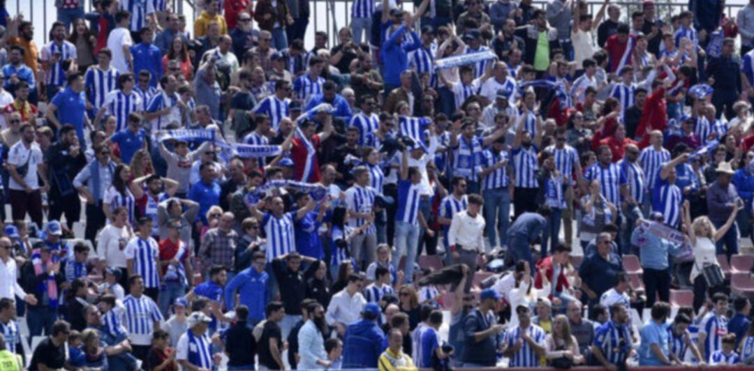 Aficionados del Recreativo de Huelva.