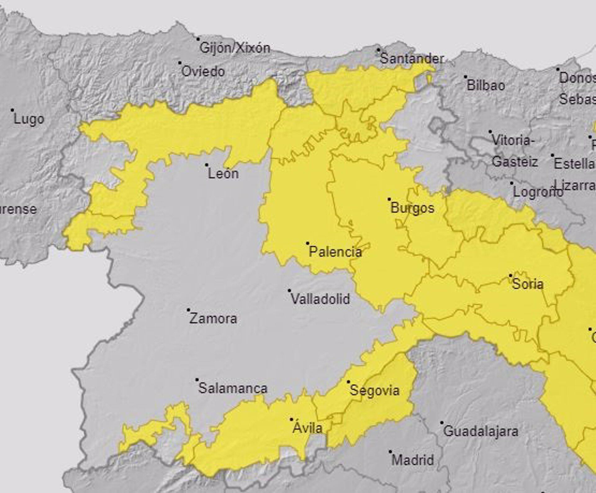 Avisos meteorológicos para este domingo, 22 de enero de 2023