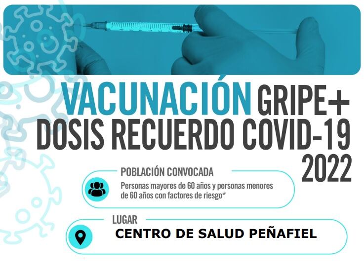 La convocatoria de autocita para la vacunación contra la gripe en Peñafiel