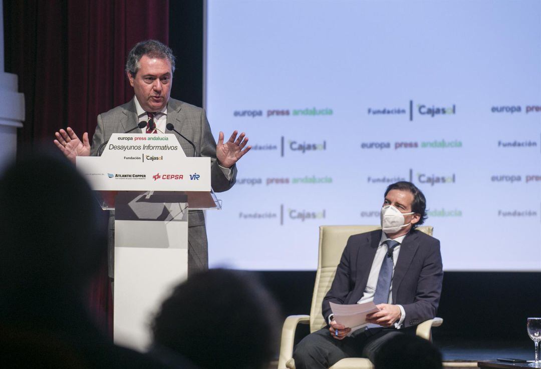 Juan Espadas, alcalde de Sevilla, el desayuno informativo de Europa Press Andalucía