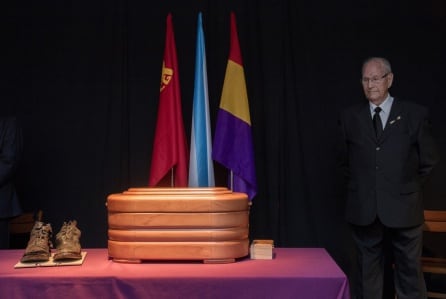 Homenaje en Xinzo de Limia (Ourense) al guerrillero gallego Perfecto de Dios en junio de 2015