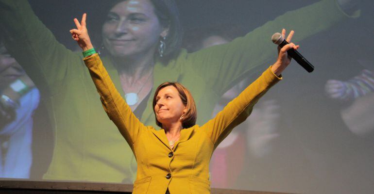Carme Forcadell, a l'assemblea de Lleida de l'ANC, quan va deixar la presidència de l'entitat