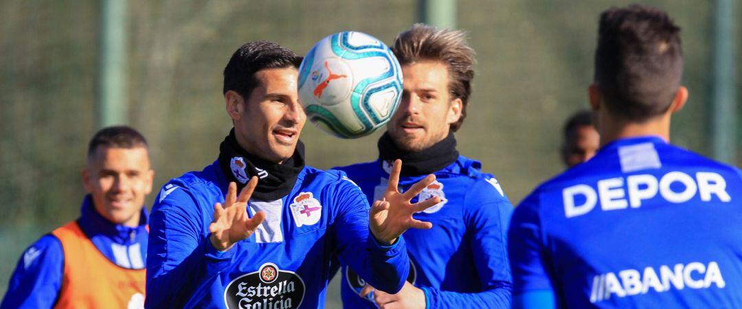 Vicente Gómez en un entrenamiento