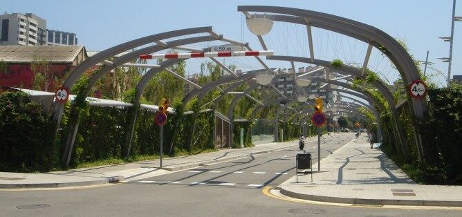 El Parc Central del Poble Nou on s'ha implantat aquest nou sistema de reg
