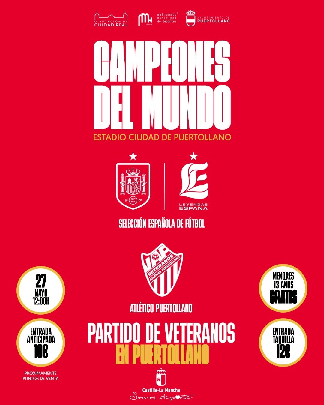 Cartel anunciador del partido