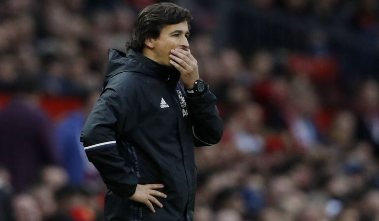 Rui Faría, durante el encuentro ante el Burnley