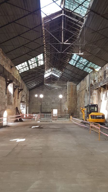 Obras en la antigua Fábrica de Artillería