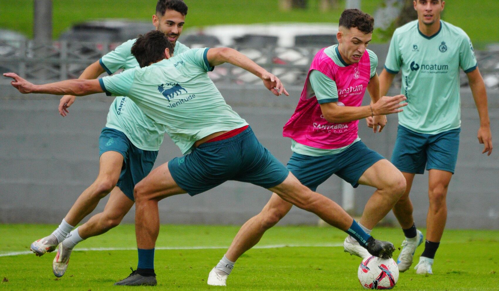 Iñigo Vicente, entrenando en La Albericia.