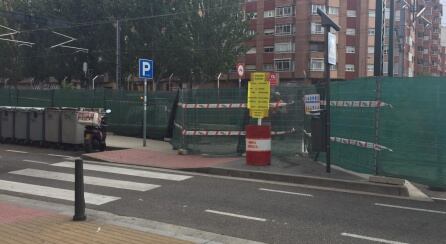 Túnel peatonal en obras