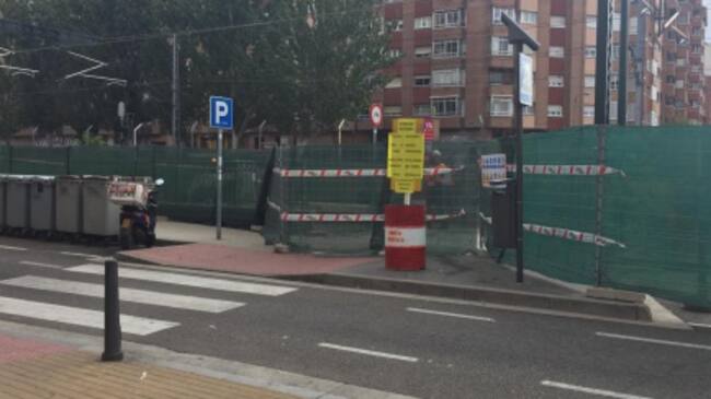 Túnel peatonal en obras