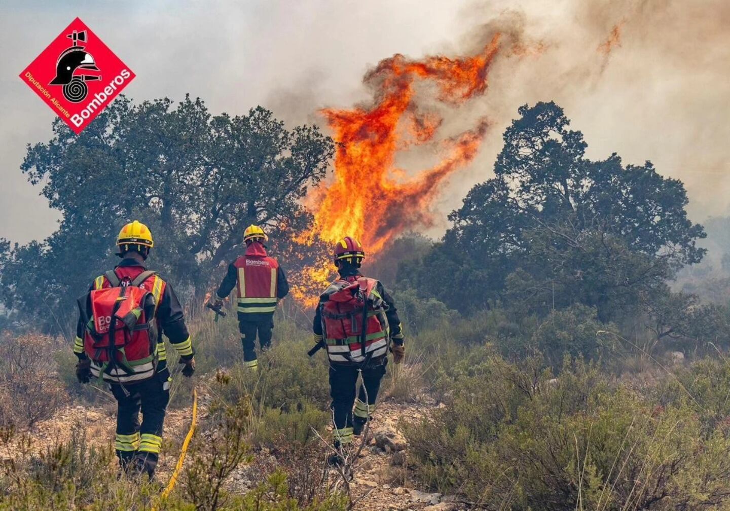 incendio en La Encina