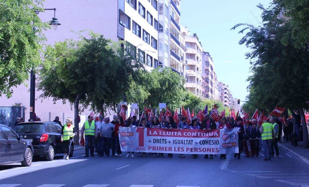 Imagen de archivo de la manifestación del Primero de Mayo de 2019.