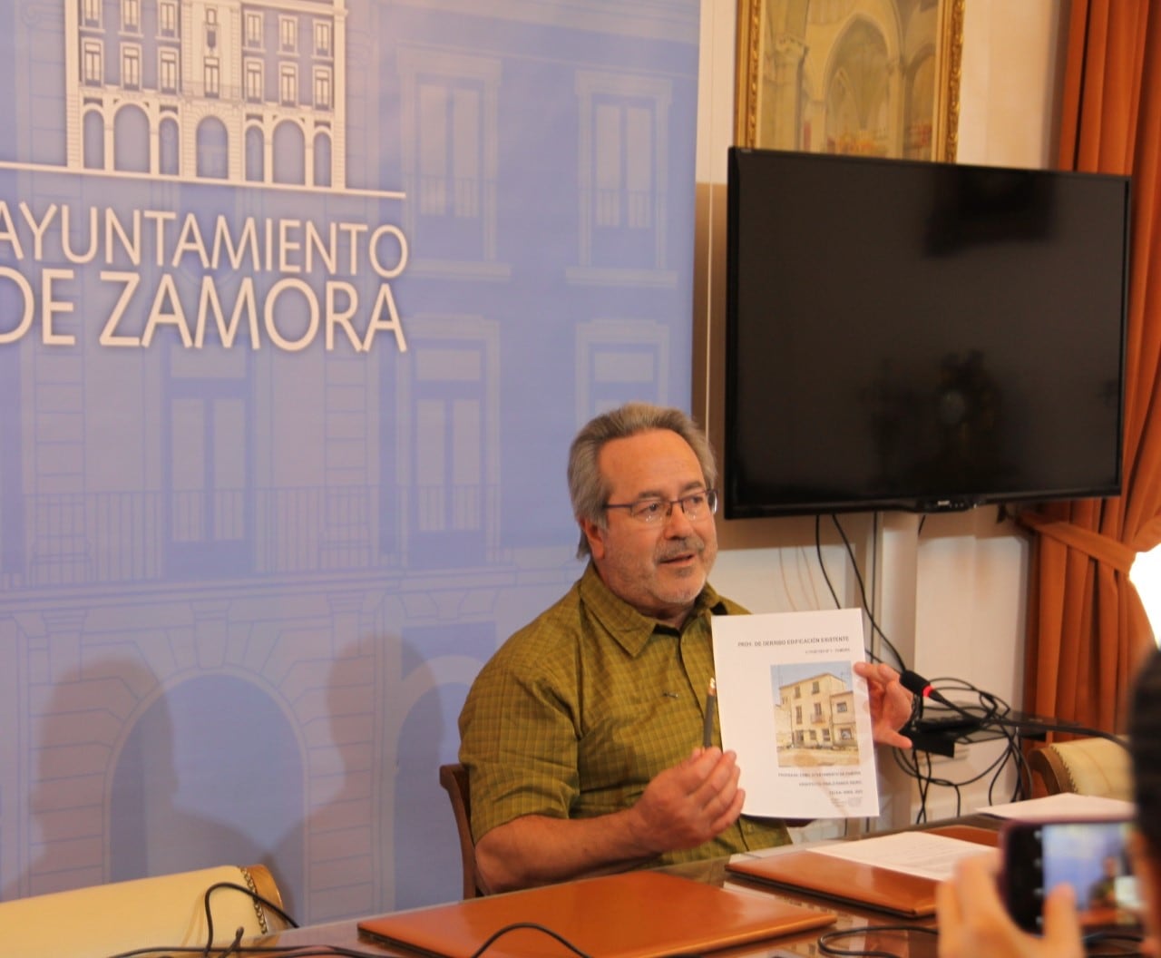 Francisco Guarido durante la rueda de prensa de este viernes