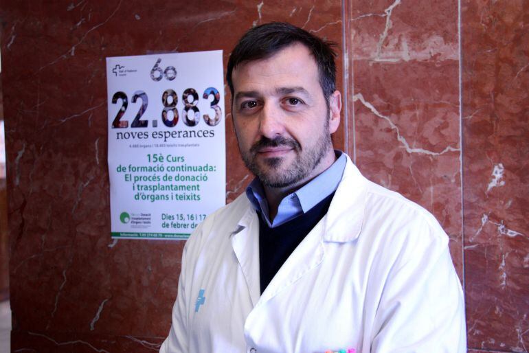 El coordinador de trasplantaments de l&#039;Hospital Vall d&#039;Hebron, Alberto Sandiumenge