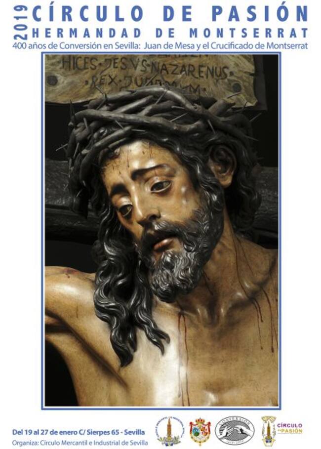 Cartel de la exposición dedicada a Montserrat en el XIII Círculo de Pasión del Mercantil