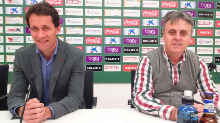 Ramón Planes y Juan Contreras, del área deportiva del Elche C.F.