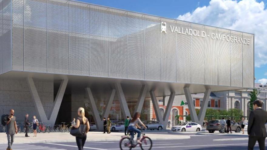 Infografía de la nueva estación de ADIF en Valladolid