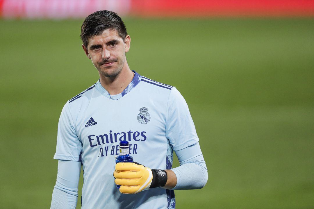 Courtois, durante el partido de liga contra el Valladolid. 