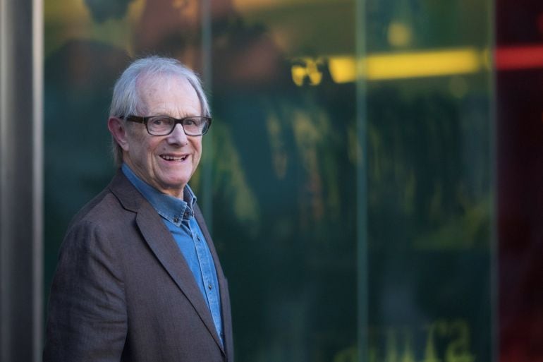 El director de cine británico, Ken Loach, hoy en Barcelona