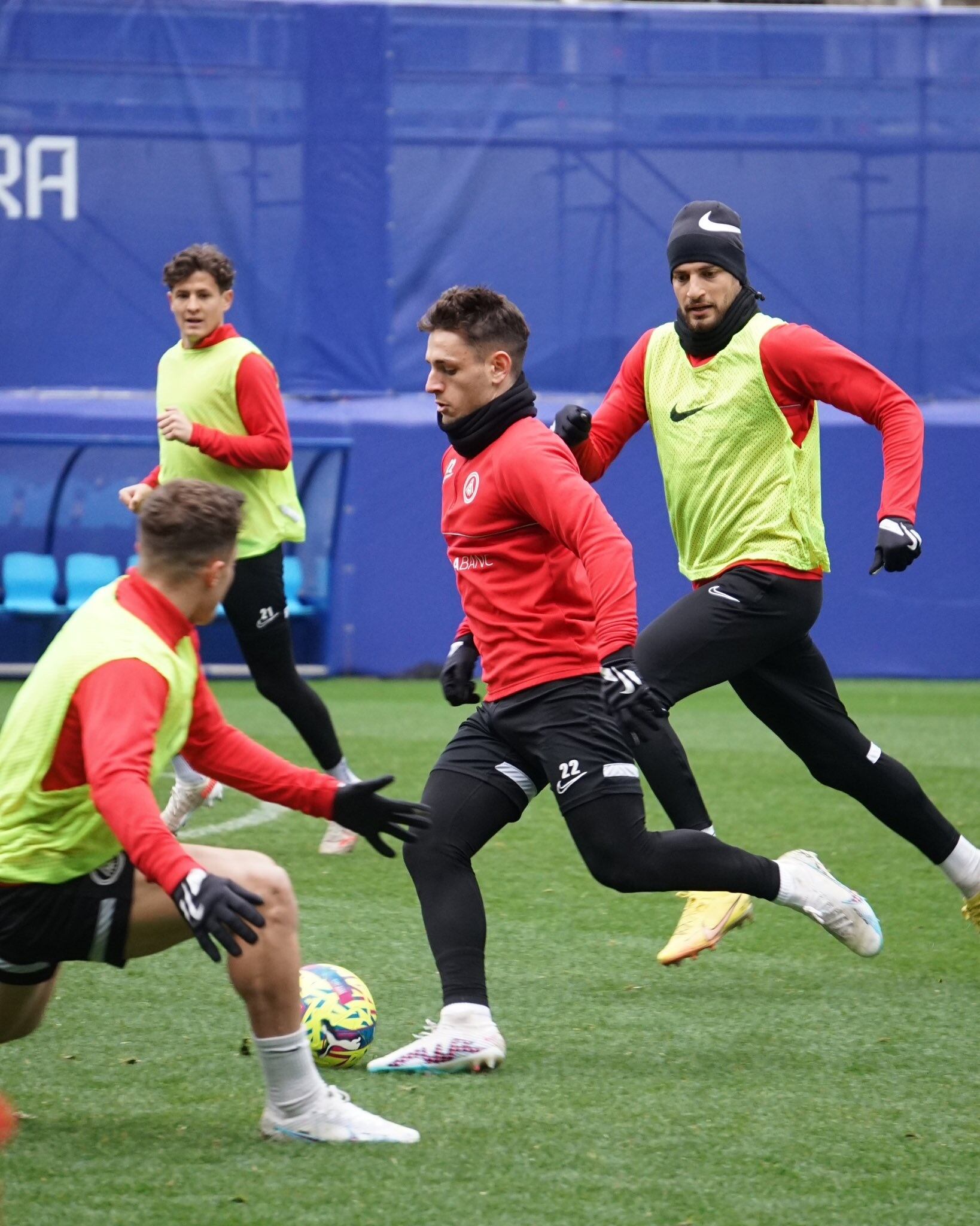 Darrer entrenament de l'FC Andorra abans de viatjar a Santander.