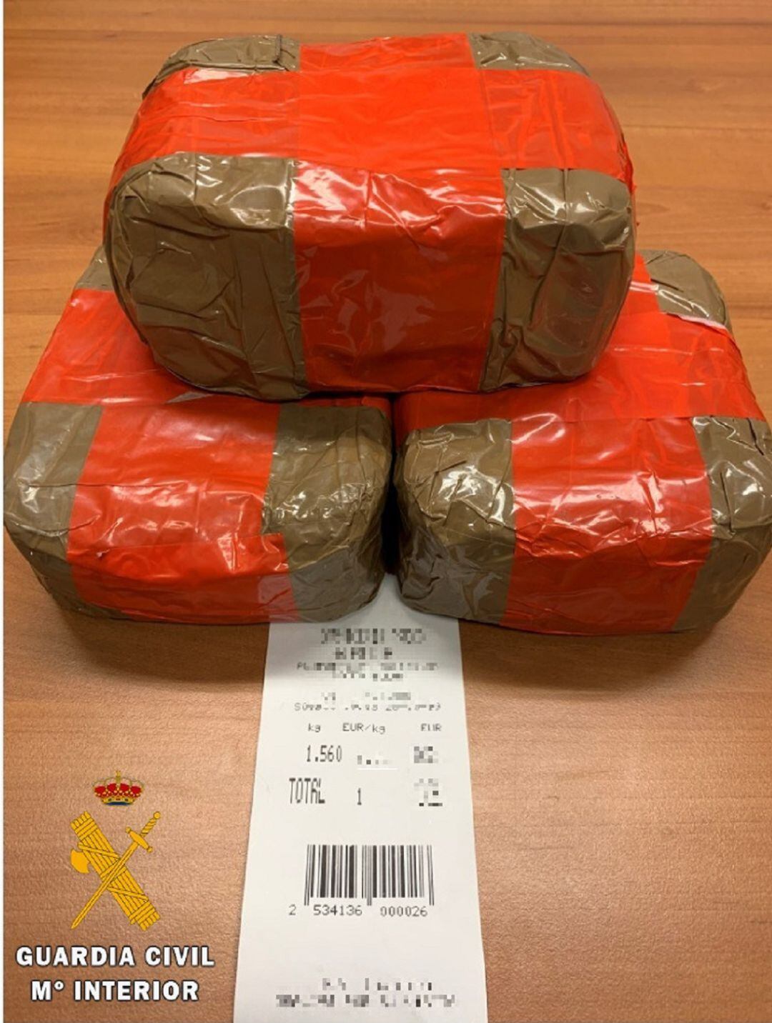 Marihuana decomisada por la Guardia Civil en Fresno de la Fuente