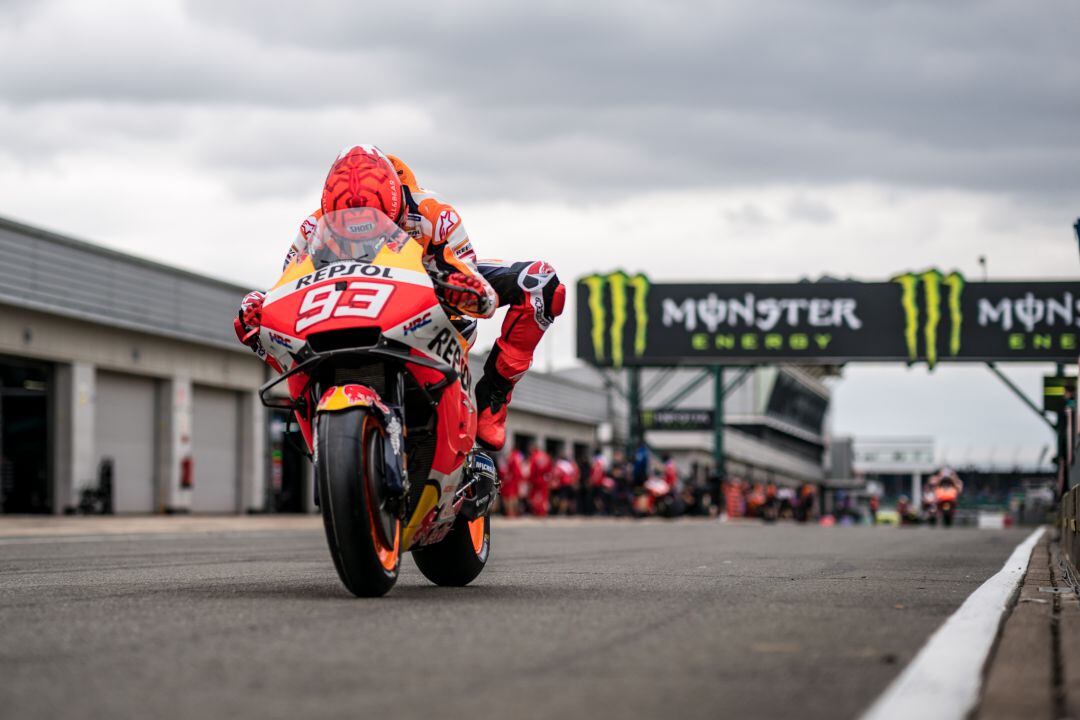 Marc Márquez en el Gran Premio de Gran Bretaña de Moto GP