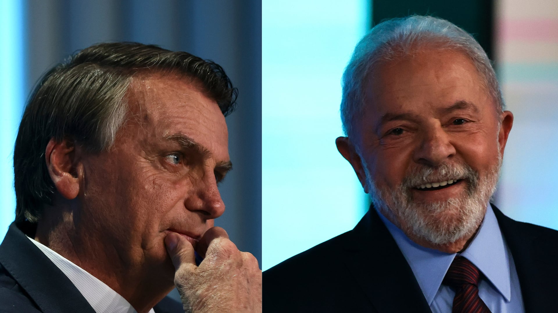 El presidente de Brasil, Jair Bolsonaro, y el líder del Partido de los Trabajadores, Lula da Silva