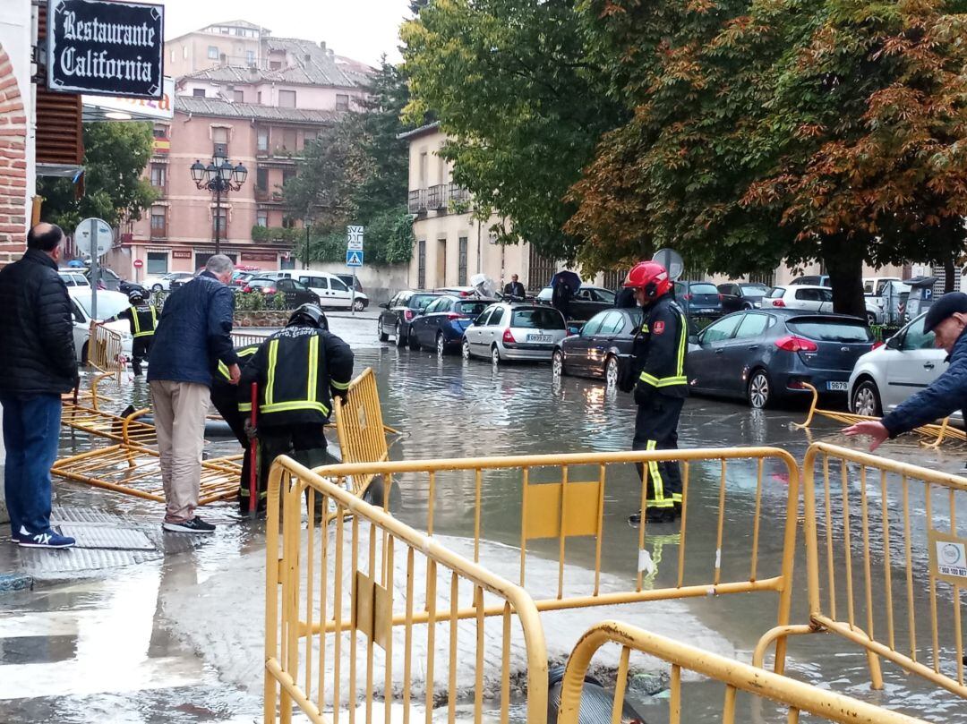 La Plaza del Doctor Gila inundada