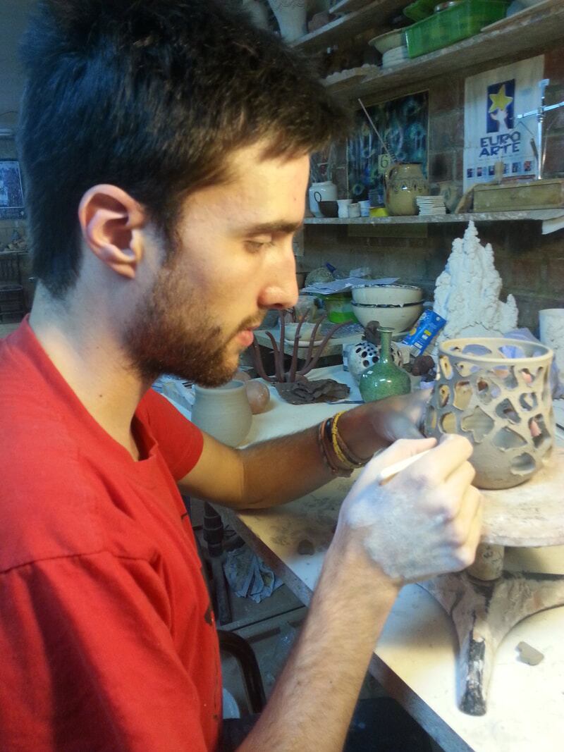 Ceramista ubetense Alfonso Hidalgo