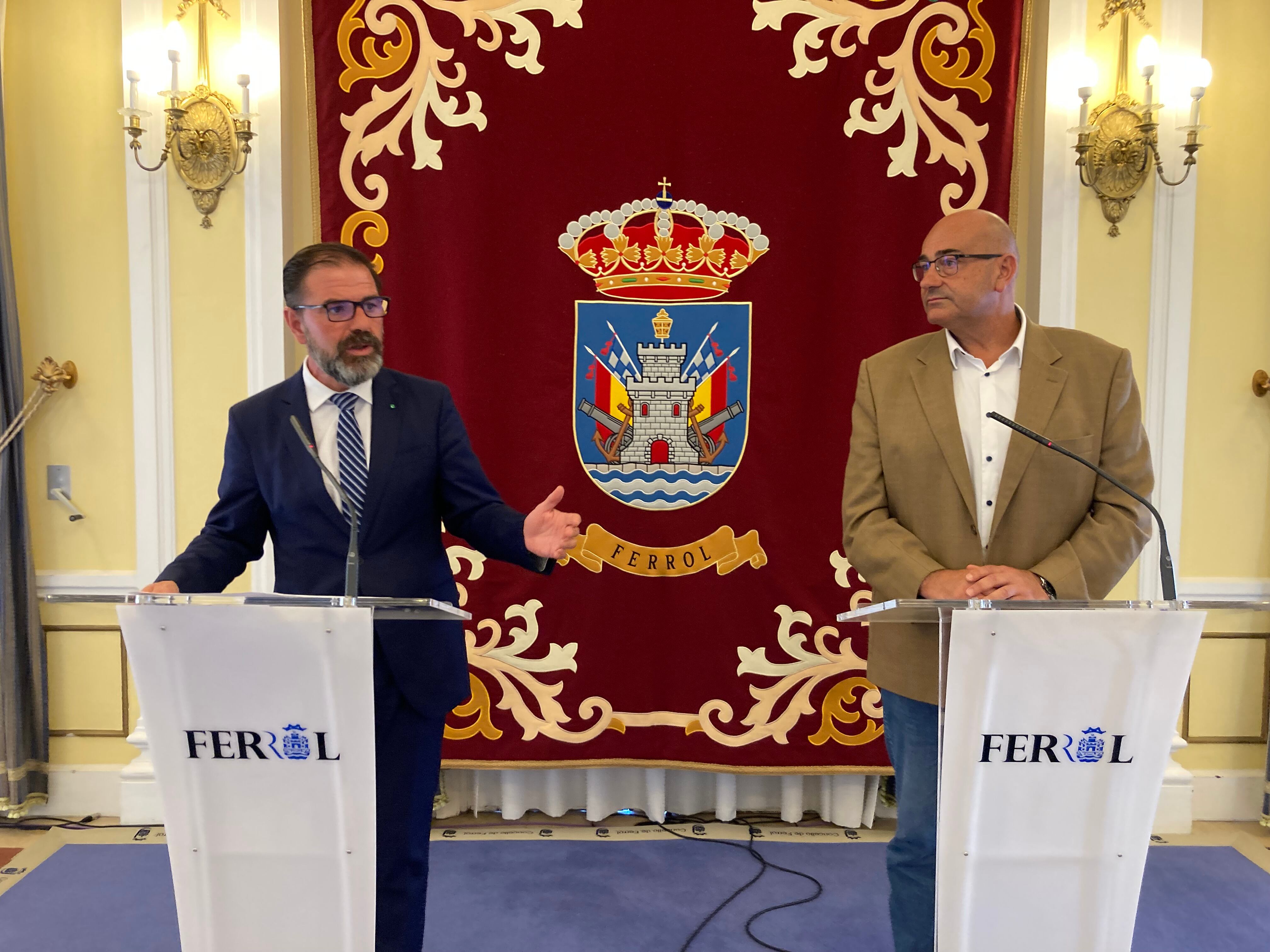 Ángel Mato y Alberto González, este martes en rueda de prensa