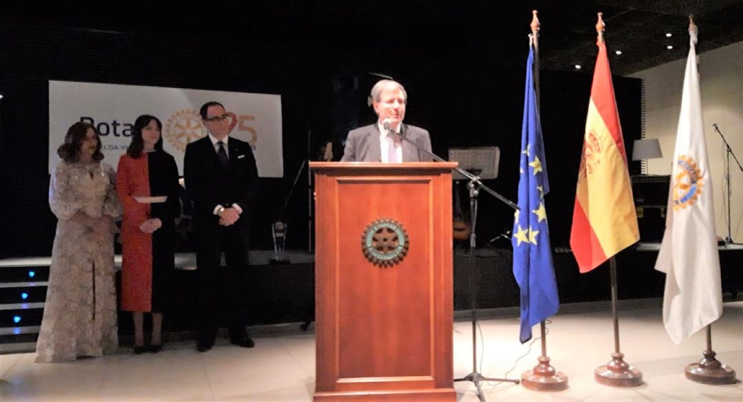 Arellano en el acto de entrega del Premio Emilio Castelar