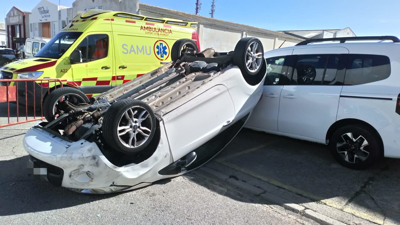 Vehicle accidentat a Maó