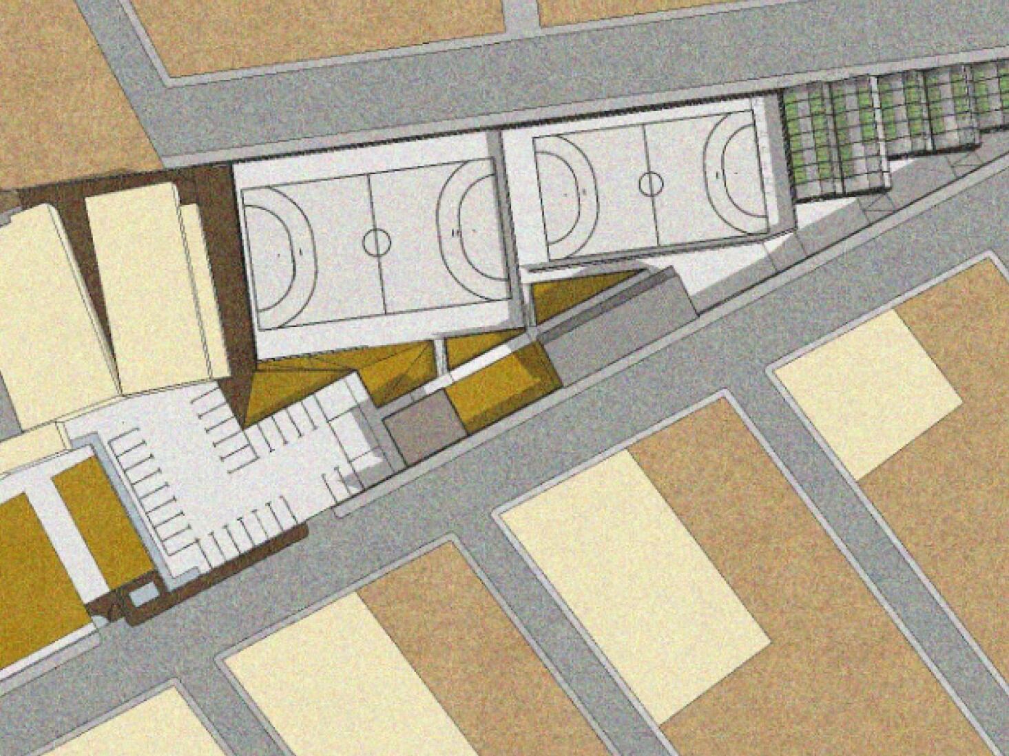 Plano con la zona de los nuevos espacios