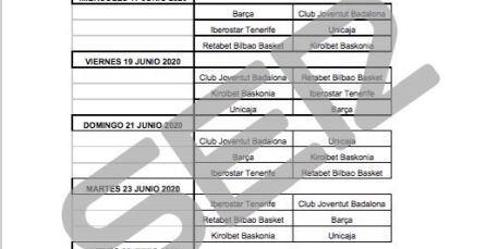 El calendario de la fase final de la ACB