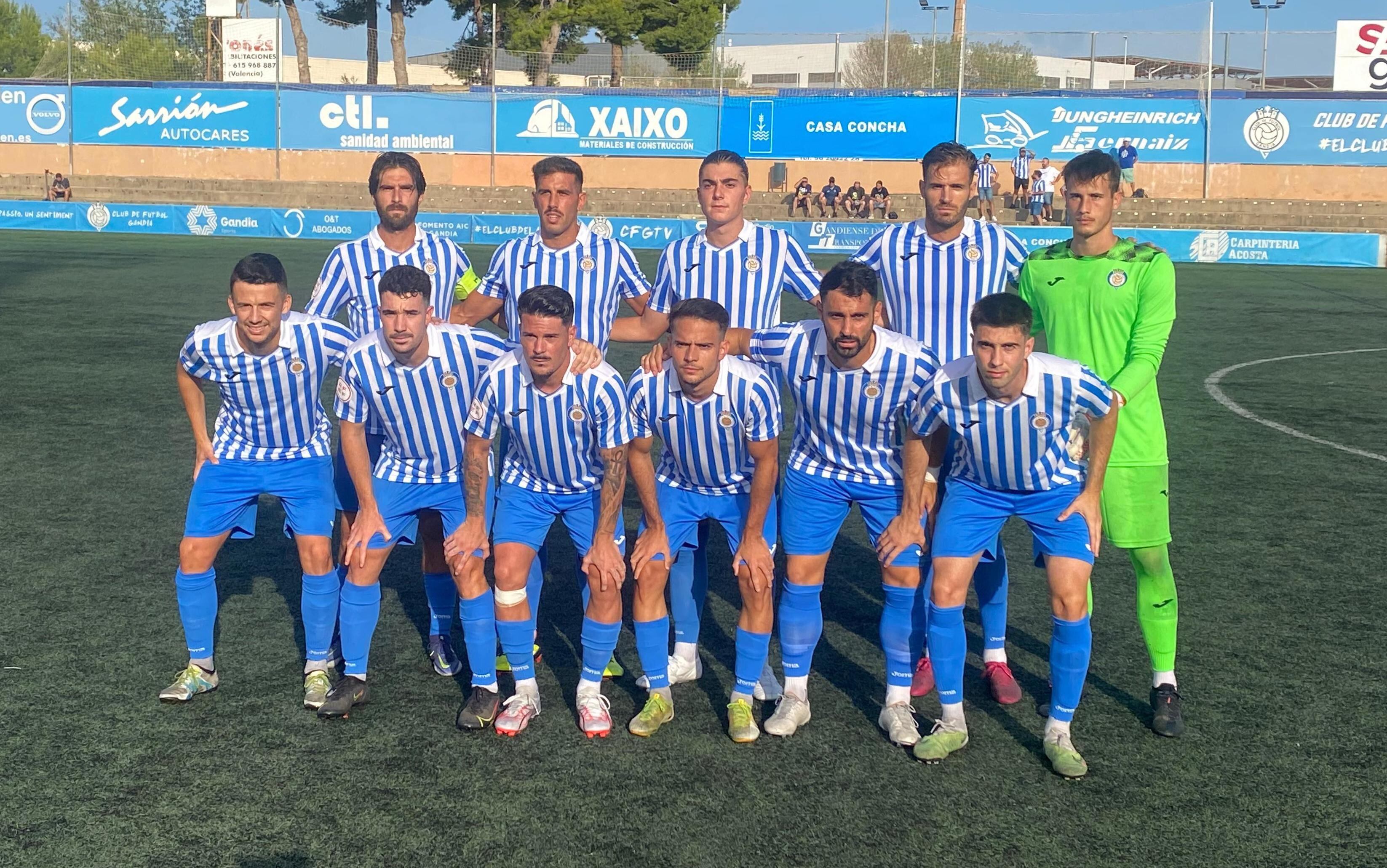 Primer once titular del CF Gandia esta temporada