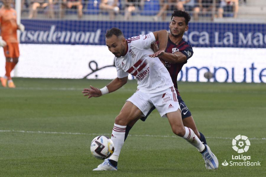 Ferreiro fue uno de los protagonistas del partido con su vuelta a El Alcoraz