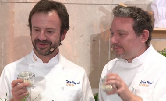 Nacho Manzano y Albert Adrià, durante la presentación.