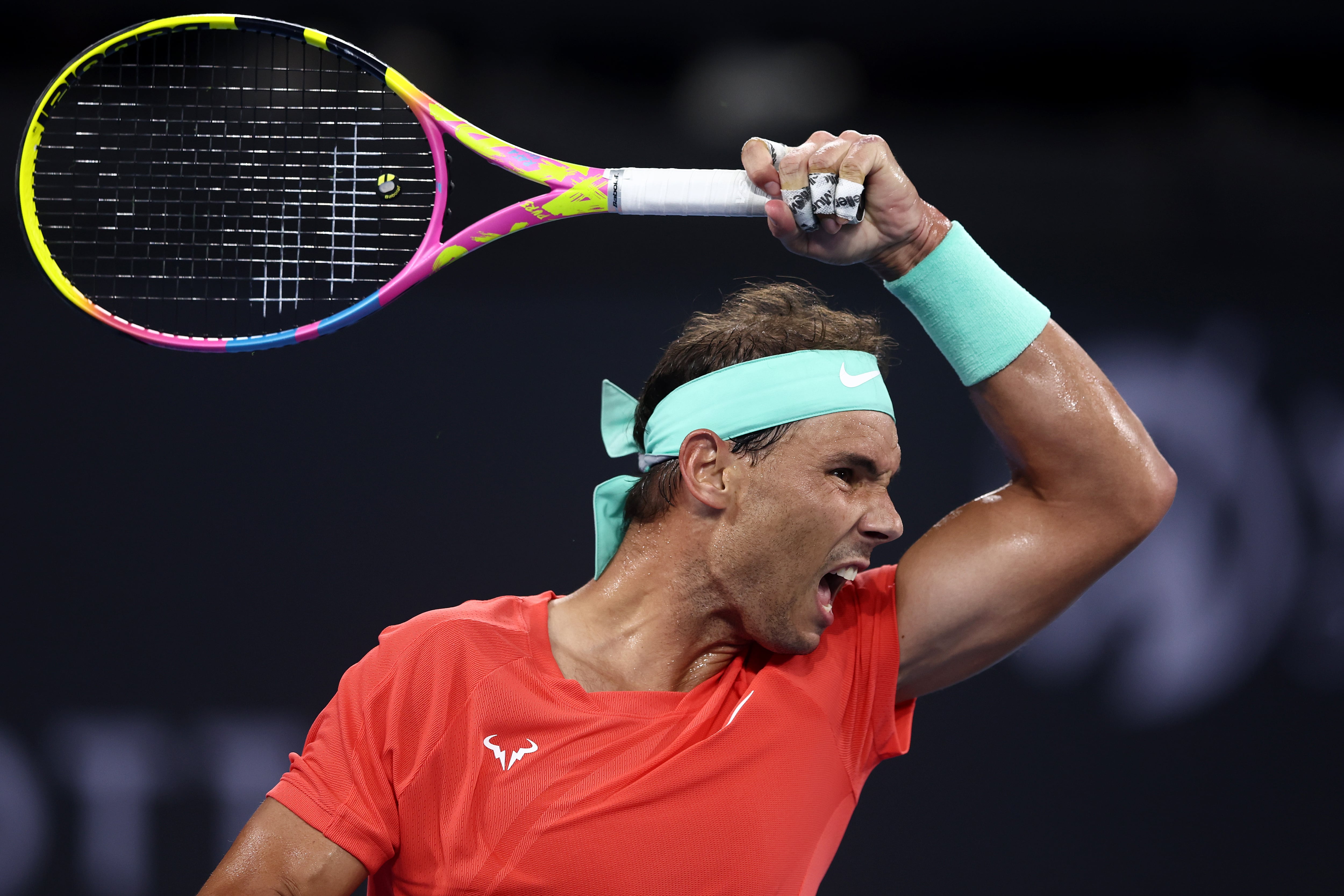 Rafa Nadal, durante su partido contra Jason Kubler en el ATP de Brisbane