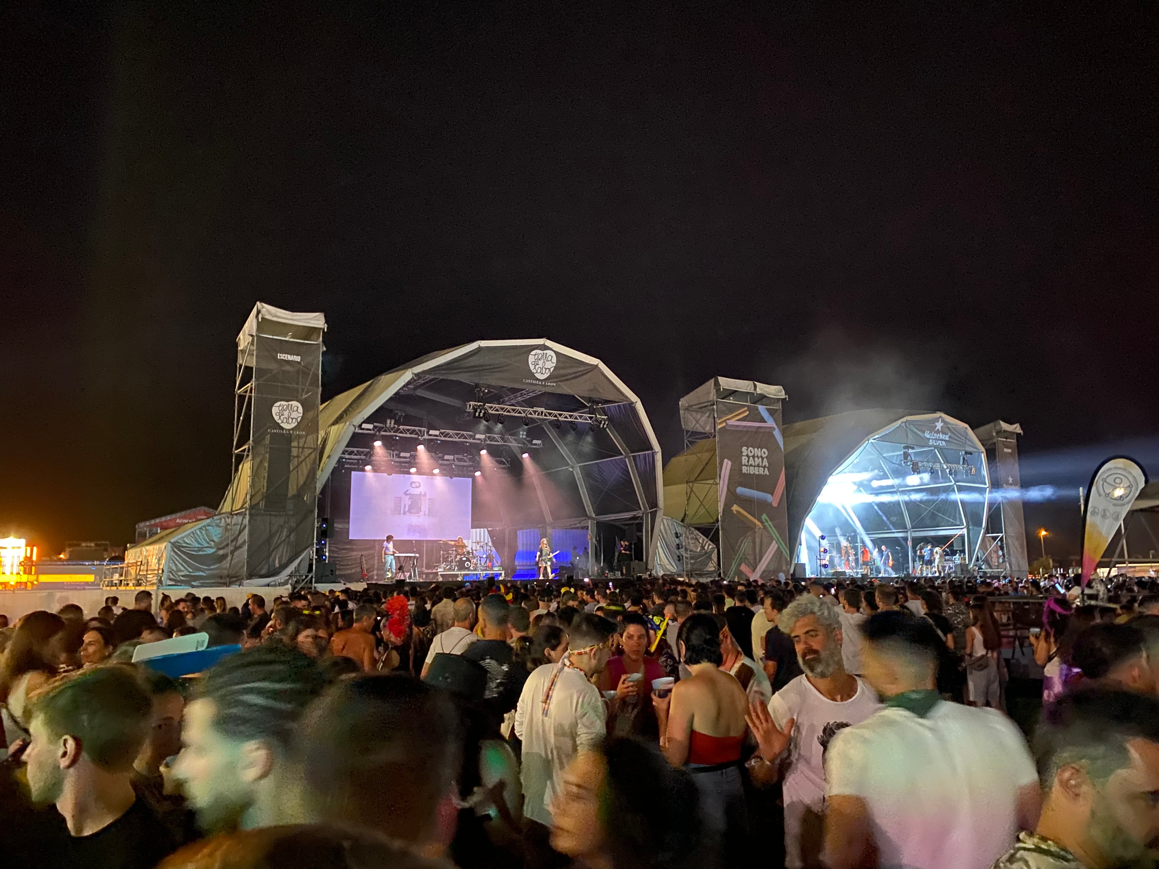 Imagen de la primera noche en el festival