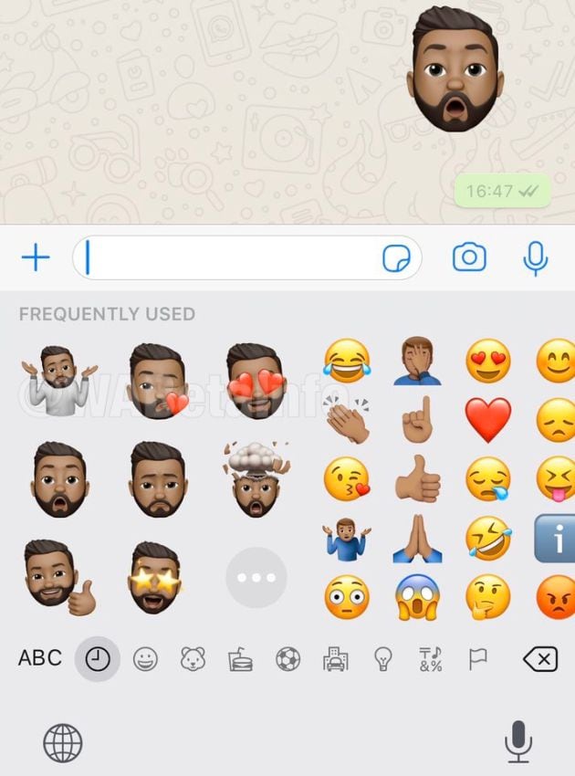 Los memojis llegan a WhatsApp.