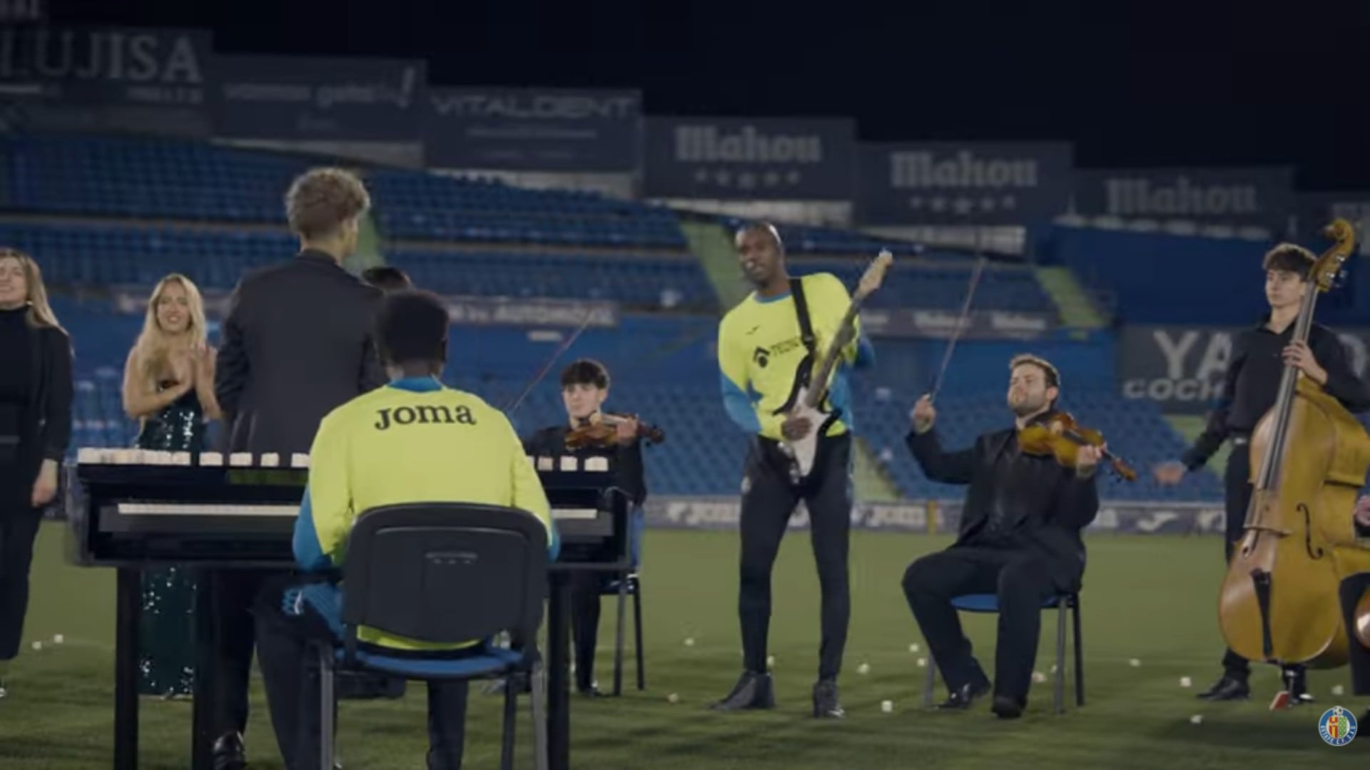 Los jugadores del Getafe CF en el vídeo