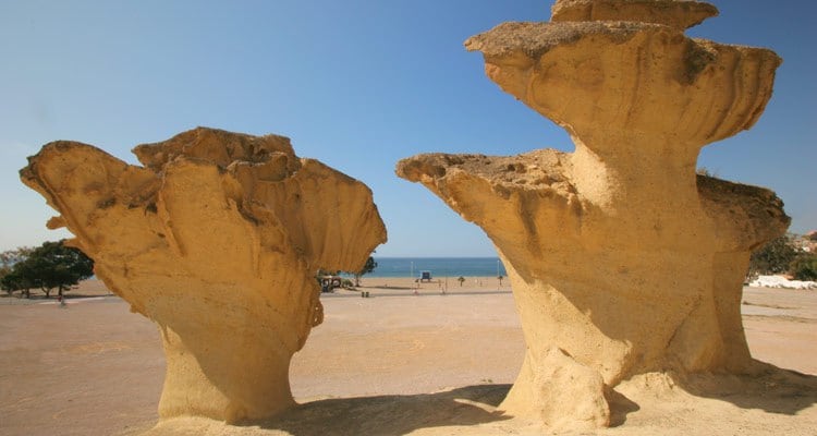 Las Gredas o ciudad encantada de Bolnuevo, en Mazarrón (Murcia).