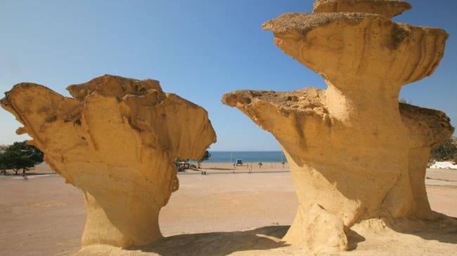 Las Gredas o ciudad encantada de Bolnuevo, en Mazarrón (Murcia).